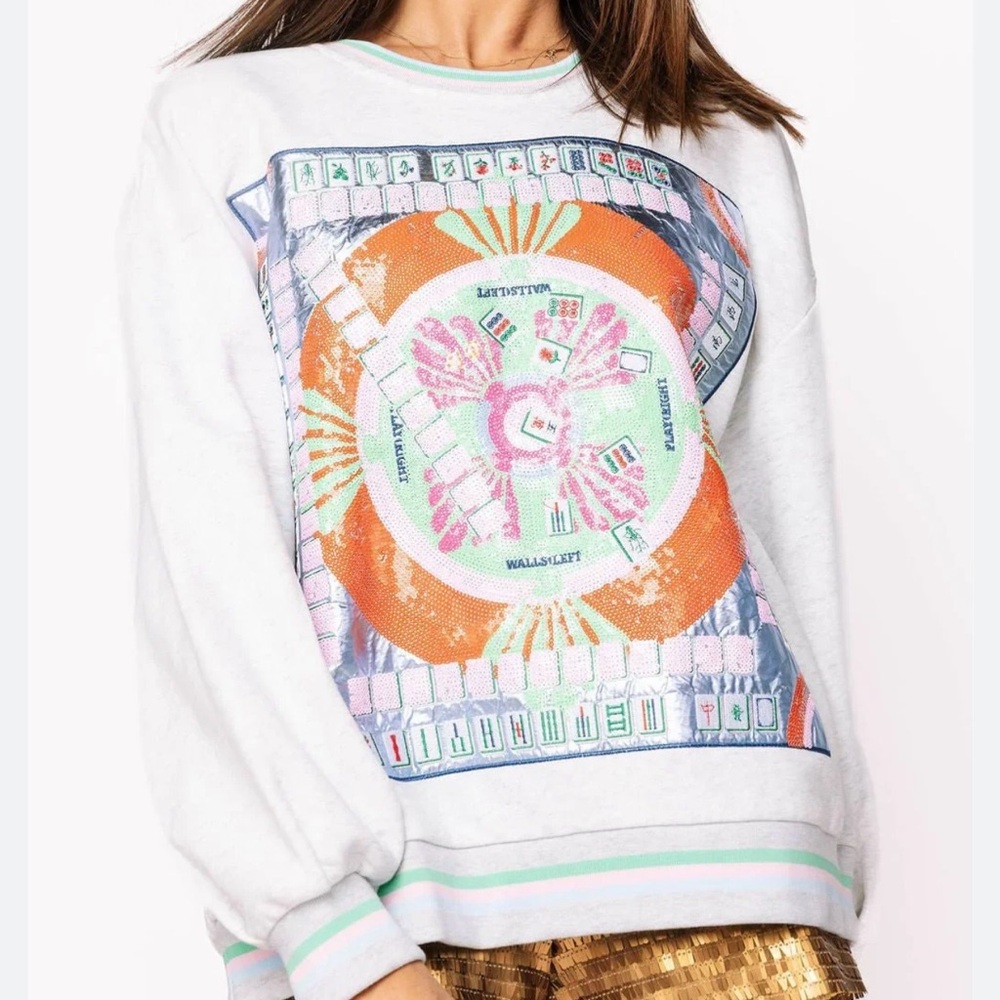 Queen of Sparkles Mahjong Sweatshirt - Picture 3 of 3